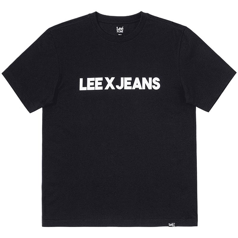 Lee Unisex Letter Print Crew Neck T-Shirt