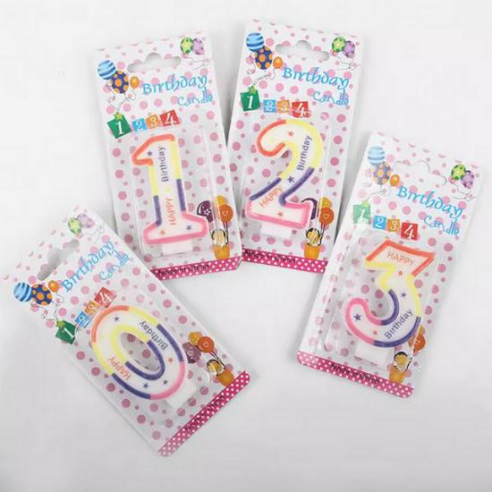 

Colorful Number Candles for Kids Party - Cartoon English Atmosphere Number 7 - 1 piece