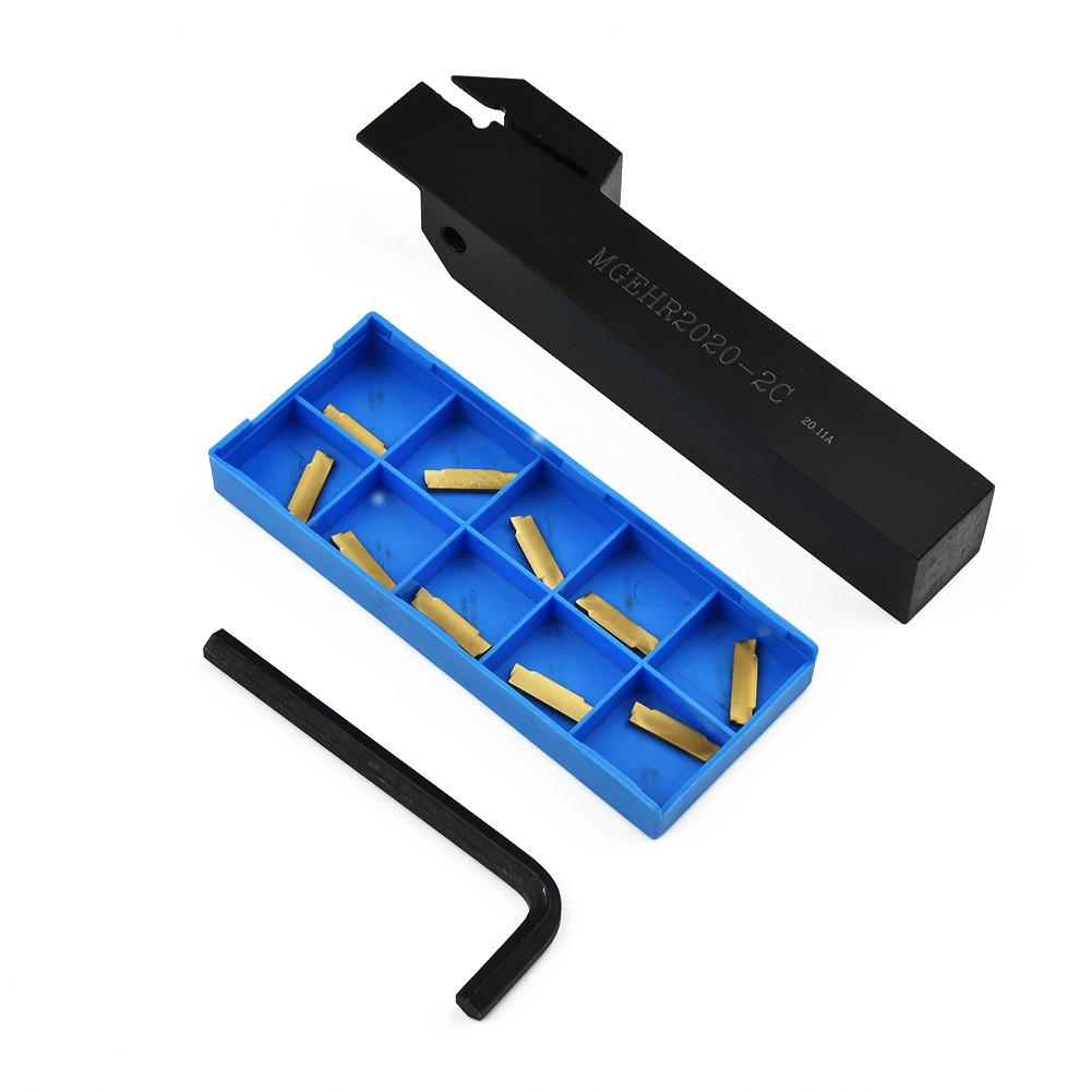 2mm-Width Tool Holder Carbide Accessories Lathe Turning Cut-Off M5*16 16x125mm MGEHR2020-2 2mm MGMN200-G Grooving