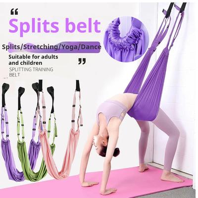 Yoga Gurt Stretchband Verstellbar Aerial Anti-Schwerkraft Fitness Elastisches Seil Frauen Pilates Hängematte Stretch Zuhause Inversion Train