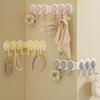 ABS Wall Hooks Wall Mounted Punch-free Hanger Multi-functional Rotating Corner Hook  Living Room