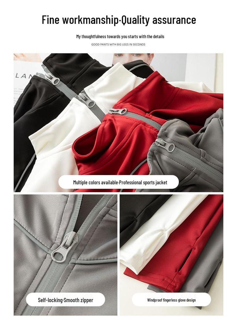 Women's Autumn Sportswear Set: Luminous Jacket, Skirt, Pants for Badminton, Tennis, Running, Yoga, Pilates, and Fitness.