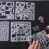 Decorative Hollowed Stencils Kit DIY Handcrafts Graffiti Templates  Scrapbook Album