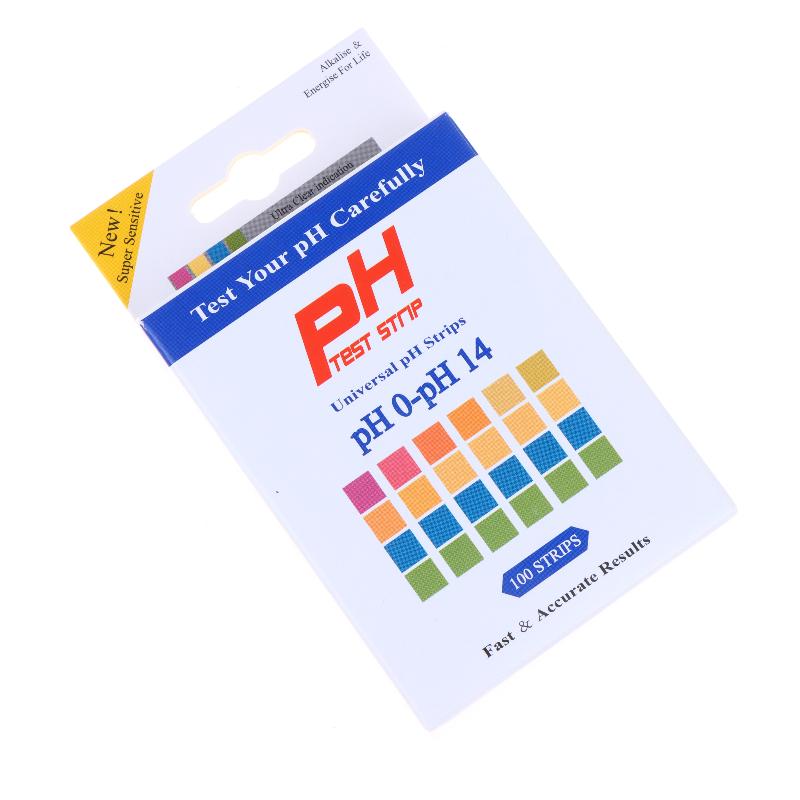 100Pcs Ph Test Strips 0-14 Universal Strips To Test Water Quality For Swimming Pools Hydroponics Aquarium Soil Urines