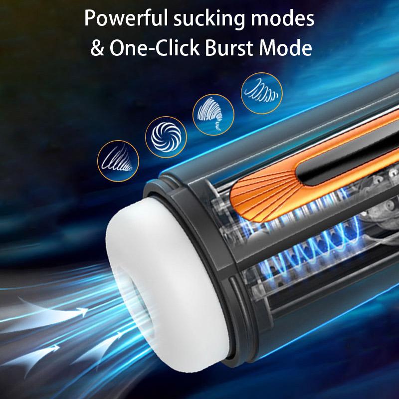 6in1 Automatic Telescopic Sucking Vibration Masturbators For Men Pussy Vaginas For Men Real Blowjob Sex Toys For Men