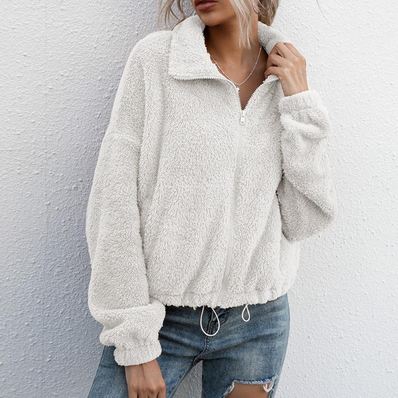 Autumn Double-sided Velvet Short Plush Jacket Tops Women Winter New Fashion Turn Down Collar Warm Women's Jackets Solid Elegant Casual Lady Coat 24901
