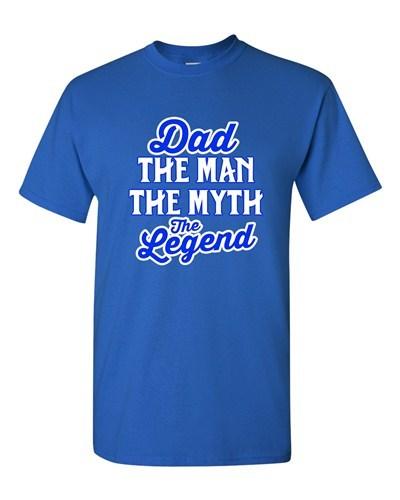 Dad The Man The Myth The Legend Christmas Gift Funny Humor DT Adult T-Shirt Tee Unisex T-Shirt