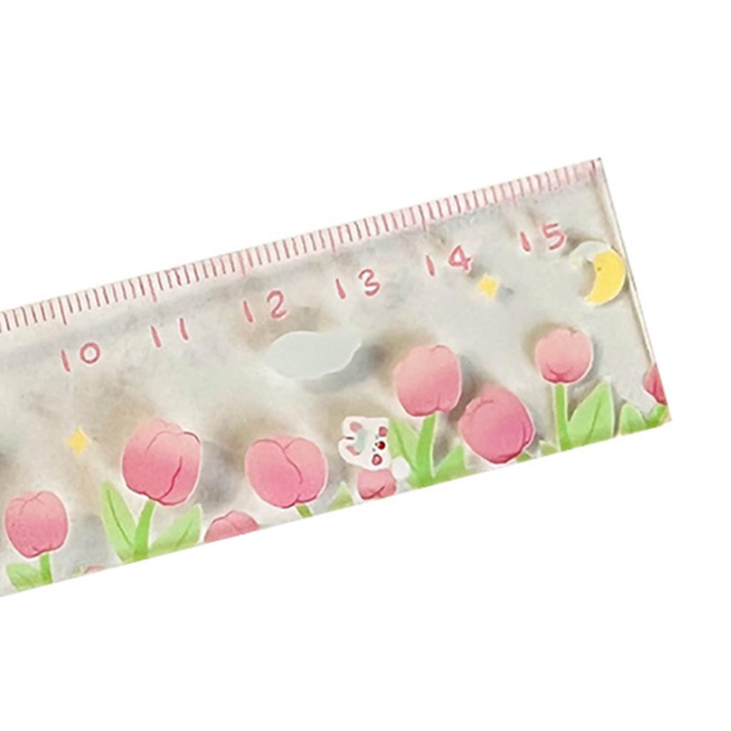 Measurement Ruler Multipurpose High Accuracy Cute Cartoon Plastic Scale Ruler for Students School