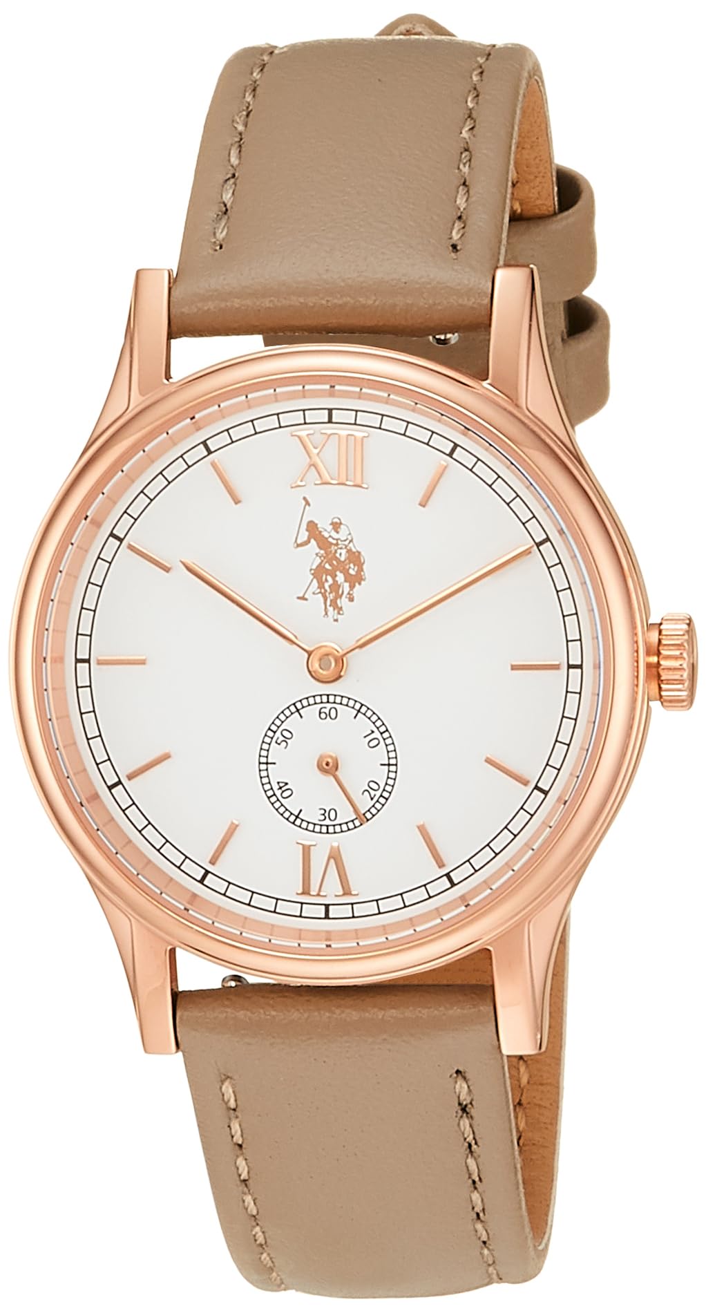 

Часы Polo US Polo Assun Classico бежевый [US Assun] US-14WHBR женские