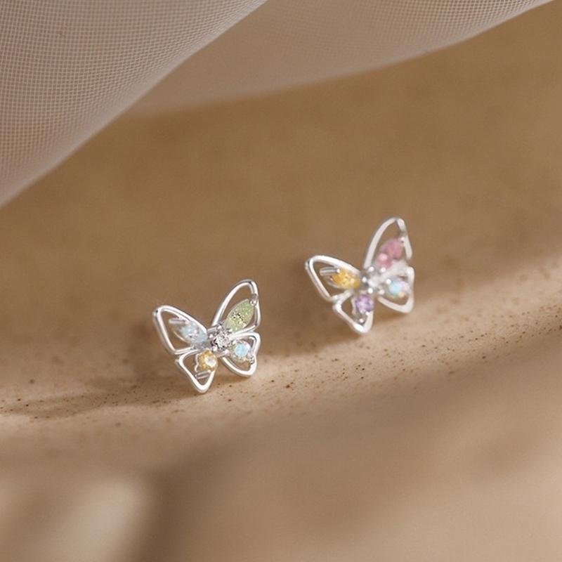 Multipurpose Zircon Butterfly Earrings Offering Comfortable Wear and All Day Elegant for Styles Enthusiasts Outfits