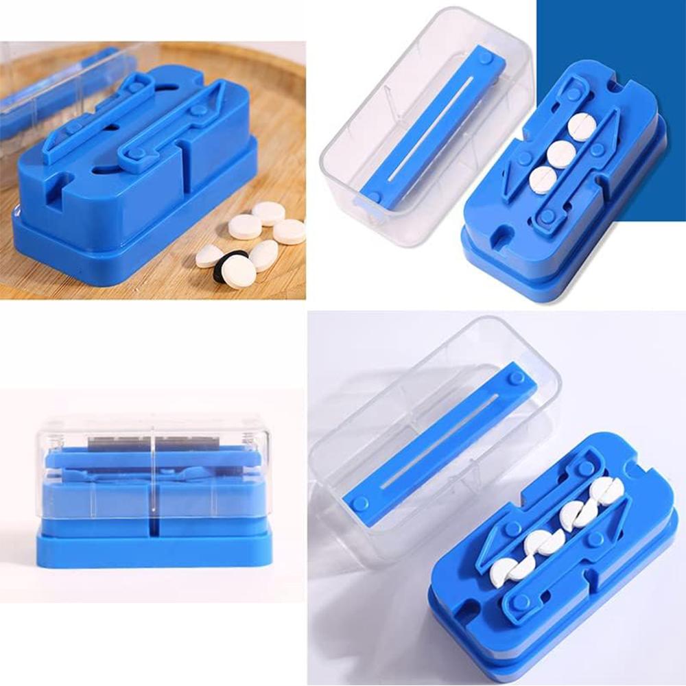 Pill Cutter, Multiple Pill Splitter for Splitting and Quartering Round Pills