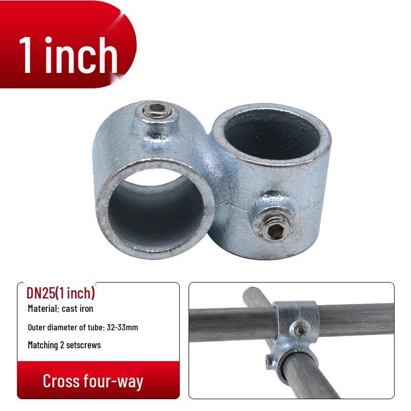 4/6-Point Galvanized Pipe Connectors: No-Weld Sunroom Shelf Couplings
