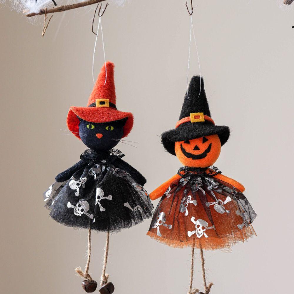 Pumpkin/Black Cat Halloween Pendant Ghost/Witches Halloween Ornament  Halloween Party Hanging