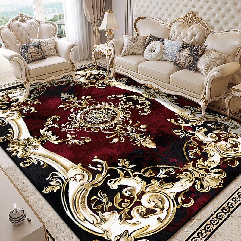 Luxury Carpet for Living Room European Decoration Home Sofa Large Area Non-slip Rugs Fluffy Soft Floor Mat for Bedroom Bedside