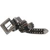 Men's Belt Waist Seal Gun Color Brightly Inlaid with Glass Rhinestones Crocodile Pattern Personality Trendy Style