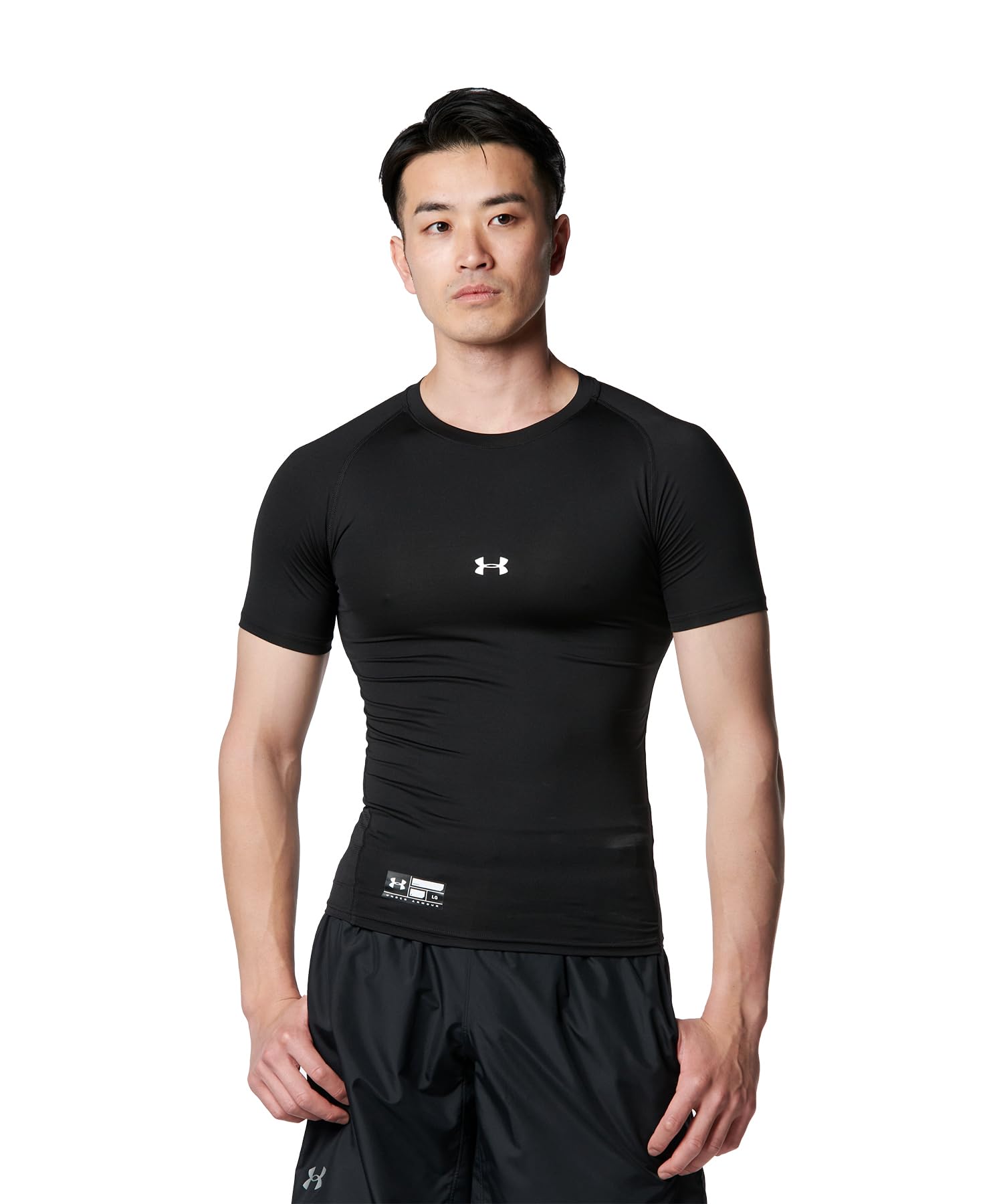 

UA HG ARMOUR COMP SS CREW PK Мужской 001 Япония MD к японскому размеру [Under Armour] (эквивалент М) чёрный