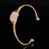 Natural Crystal Agate Rough Stone Hand-Wound Bracelet Bracelet Adjustable B14