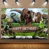 Jurassic Dinosaur Theme Birthday Party Decorations Backdrop Dinosaur Jungle Supplies Background Poster Photography Prop Kid Gift