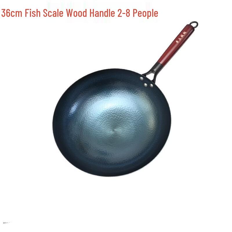ZISIZ Handmade Non-stick Iron Wok