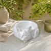 Funny Succulent Flower Pot 3D Printed Bulldog Plant Pot Desk Storage Basket Puppy Statue  Office