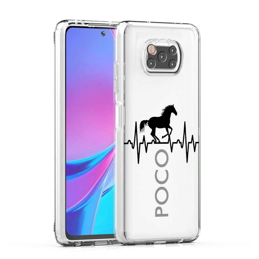 Phone Case For Xiaomi Poco X6 X5 NFC X3 F6 F5 Pro F4 F3 M3 14 13T 12T 12 13 Lite 11 Mi 5G Clear Cover Animal Art Horse