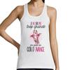 Women's Tank Top - Humor - I'm Not Tall - Cotton - Round Neck - Regular Fit