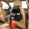 PU Leather Car Tissue Box Waterproof Car Backrest Seat Storage Bag  Car Backseat