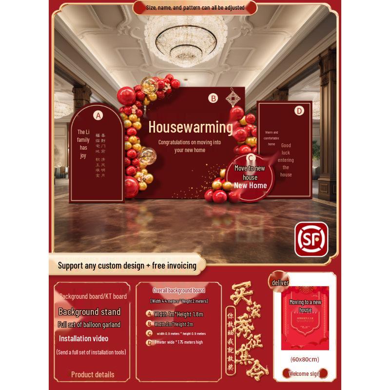 Joyful Home Relocation Decoration: Custom Housewarming Wall Panels