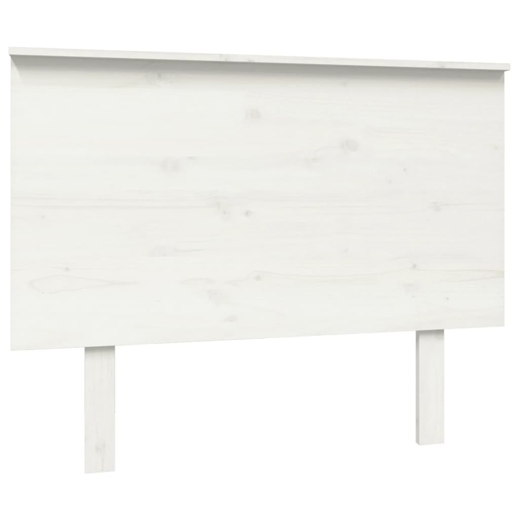 Vidaxl Wezgłowie Łóżka, Białe, 104X6X82,5 Cm, Lite Drewno Sosnowe
