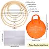 100 Color Craft Thread Set Including Bamboos Hoop Knitting Tool for Creative Activity