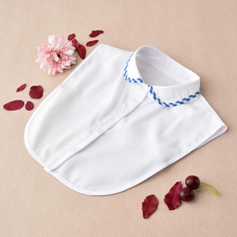 Detachable Fake Collar Classic Half Shirt Blouse Dickey Collar Faux False Collar Elegant for Women Girls