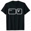 CTRL + C CTRL + V Family T-Shirt Father and Son Daughter Tshirts Funny Copy Paste Matching Family Oufits Tops Father's Dad Tees