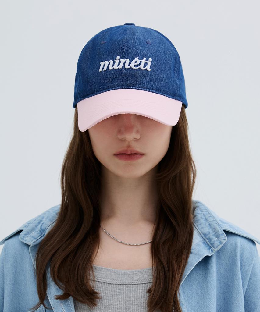 Mineti Two-Tone Lettering Ball Cap Y 10525 Mt