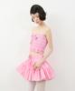Leobyui Cabbage Tiered Skirt Pink