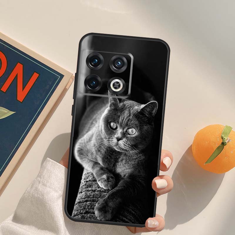 Beautiful Grey British Shorthair Cat Case For OnePlus Nord 5 CE 2 3 4 Lite N20 N30 OnePlus 15 13 12 11 13T 10T 10R 12R 13R Cover