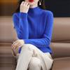 Half Turtleneck Knitted Sweater for Women Warm and Casual Pullover Solid-color Loose Sweater Autumn and Winter Top