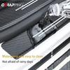 4pcs Car Interior Decorative Strip Carbon Fiber Door Protection Tape Waterproof Self-adhesive Door Frame Sticker Accessories