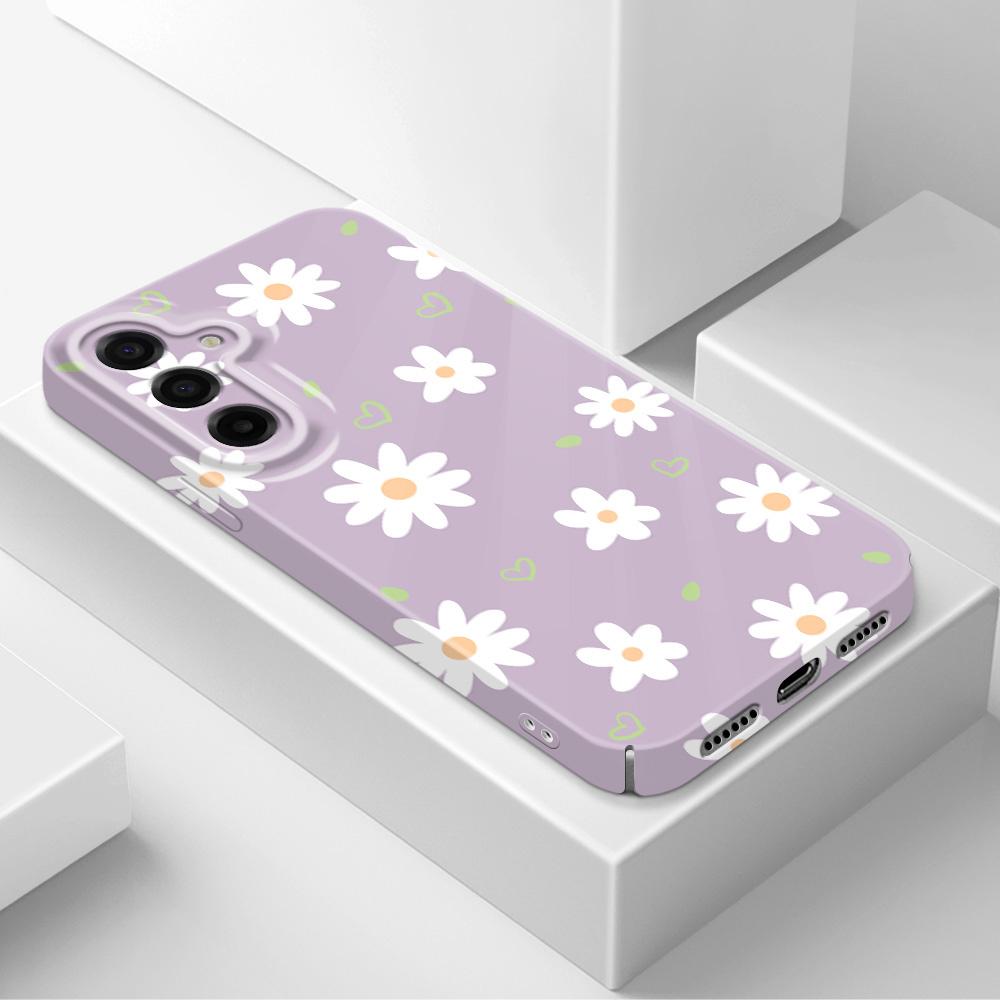 Tender Daisy Phone Case For Samsung Galaxy A57 A37 A17 A56 A36 A26 A16 A06 A55 A35 A25 A15 A05 4G 5G Film Hard Cover