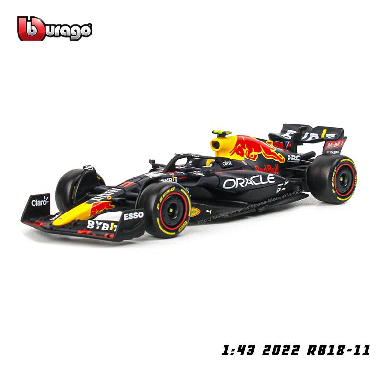 Bburago 1:43 2022 F1 Red Bull Racing RB18 1# Verstappen 11# Speciální lak Perez ze slitiny Formule 1 Super hračka Model