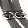 Women Black Classic Alloy Buckle Belt For Jeans Casual Style