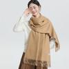 Women's Autumn & Winter Cashmere Wool Scarf, New Style, Warm Grey Shawl