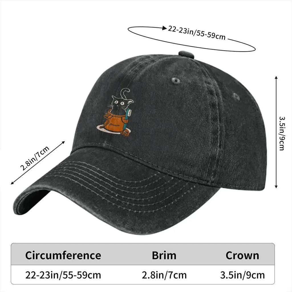Umyta Męska Czapka Baseballowa Kot w Worku z Magnezją Czapka typu Trucker Snapback Czapki Kowbojskie Czapka Taty Wspinacz Górski Czapki Golfowe