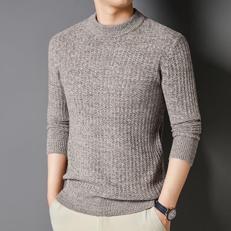 Yiliteng Men's 100% Wool Thick Pullover Sweater YTMTST6416