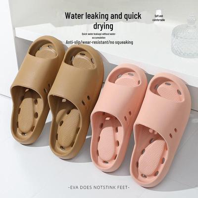 Heren Antislip Sneldrogend Holle Badkamerslippers - 2025 Zomersandalen voor Binnen