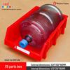 Angled Entry Heavy-Duty Plastic Storage and Organizer Box for Components and Hardware