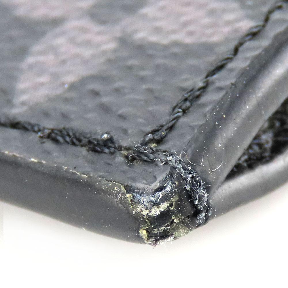 Used LOUIS VUITTON Coin case Coin card holder M30271 Taiga/Monogram Eclipse Aldoise black Card Case