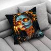 Mexico Skull Girl Catrina Rose Throw Pillow Case For 50x50cm 30x30cm 55x55cm 45x45cm 40x40cm Square Bed Pillowcase Cover
