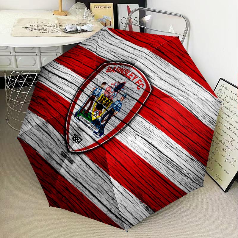 Barnsley Crest Design Automatic Folding Umbrella - 8-Rib Travel Umbrella with Auto Open/Close & Portable Gifts for Holidays or Birthdays