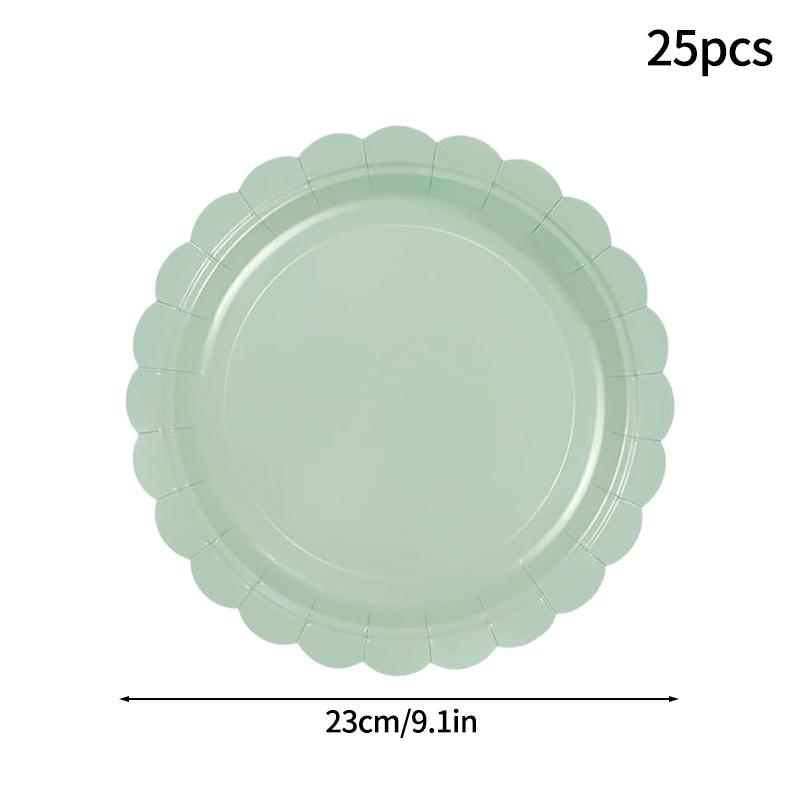 Birthday Party Tableware Set Pink Purple Disposable Paper Plates Napkins Cups Party Decor Wedding Baby Shower Party Supplies