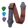 Acoustic Guitar Strap 3 Picks Thickened Cotton Strap Pluggable Pick Strap Cotton Strap Pick